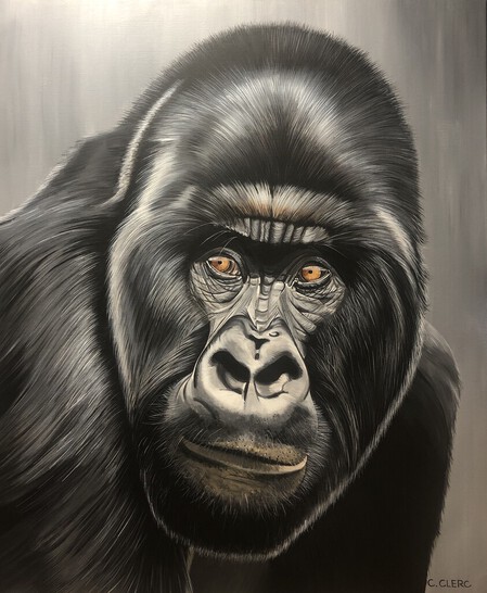 "Darwin" Acrylique sur toile  100 x 120 cm - DISPONIBLE À LA VENTE  -