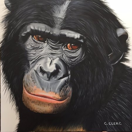 "Ekolo" Acrylique sur toile 70 x 70 cm - VENDU -