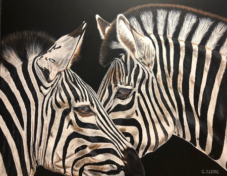 "Z'amours" Acrylique sur toile 146 x 114 cm - DISPONIBLE À LA VENTE -