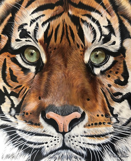 "Diego" Acrylique sur toile 50 X 61 cm - VENDU -