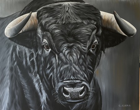 "Juanito" Acrylique sur toile lin 92 x 73 cm - VENDU -