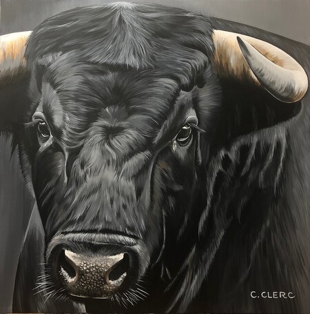 "Taurus" Acrylique sur toile 60 x 60 cm - VENDU -